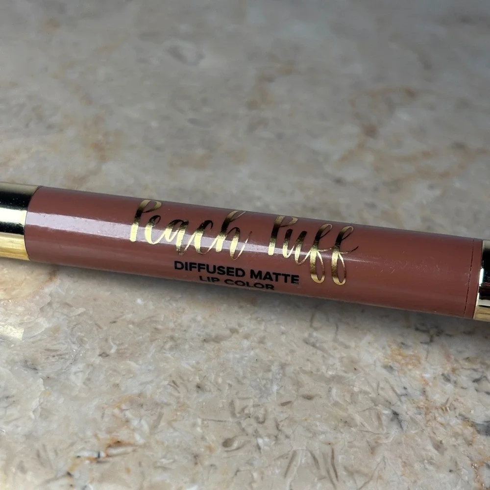 Too Faced Peach Puff BRUNCHIN Diffused‎ Matte Lip  Nude 0.07oz 2ml